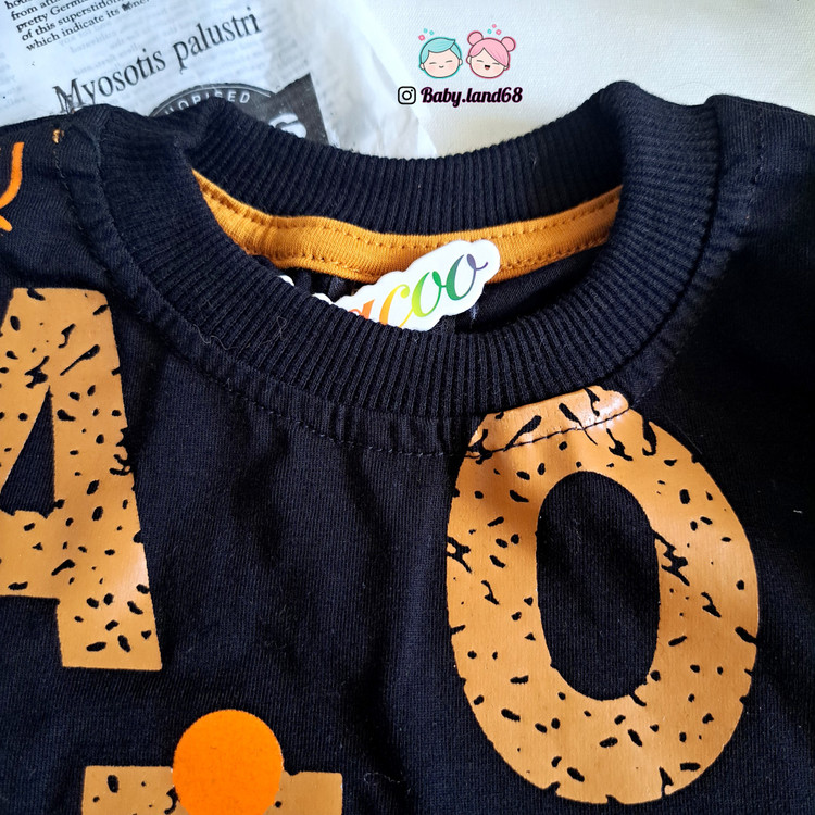 یقه گرد تیشرت پنبهای بچگانه