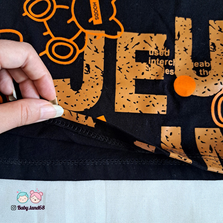 دوخت تمیز و با کیفیت تیشرت بچگانه پنبهای