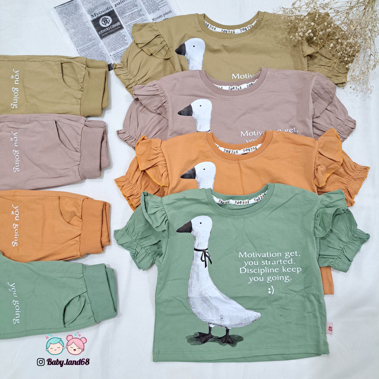 خرید آنلاین ست کراپ و شلوارک دخترانه بچگانه پنبهای