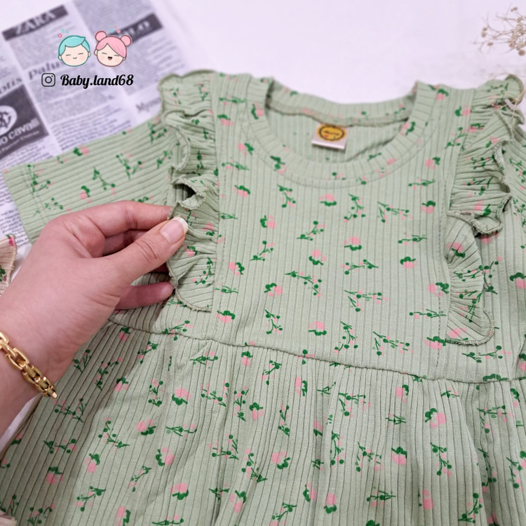 تیشرت دخترانه چیندار کبریتی سایز ۴۰ تا ۵۵