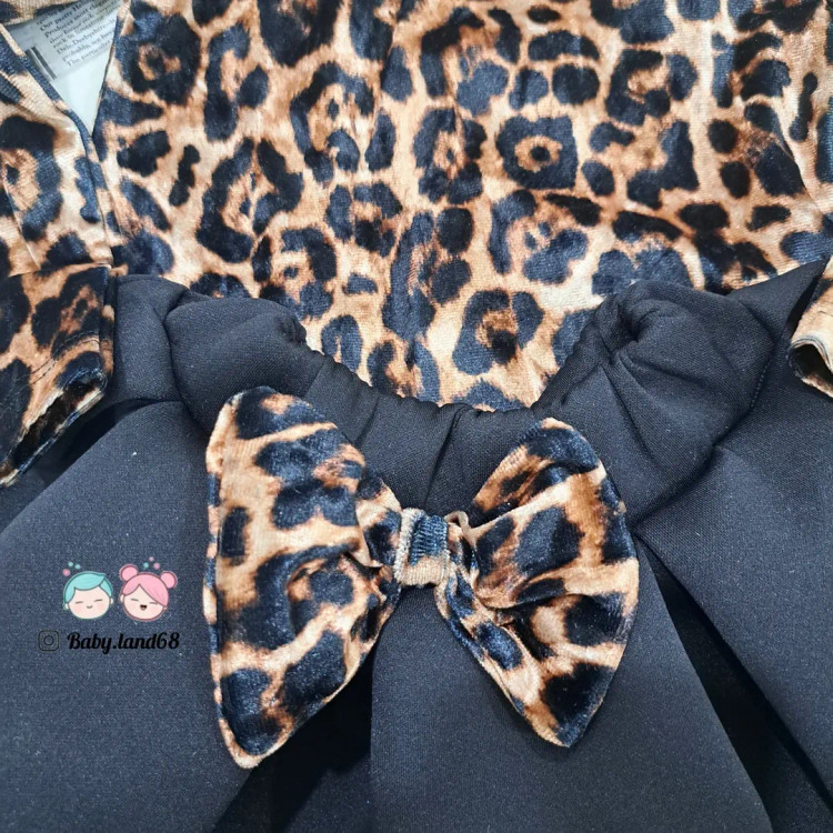 پاپیون پلنگی دامن دخترانه