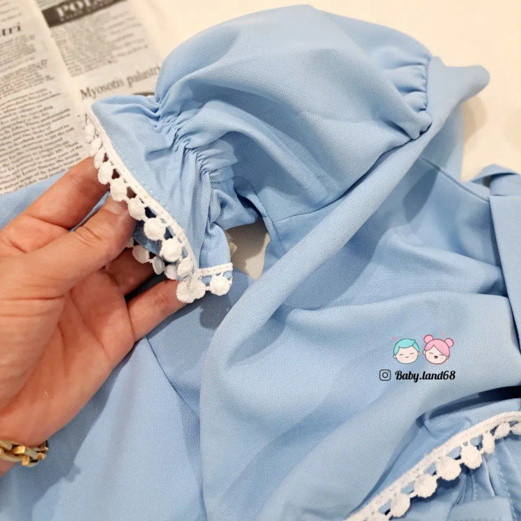 آستین چیندار تاپ مجلسی بچگانه ۲ تا ۶ سال