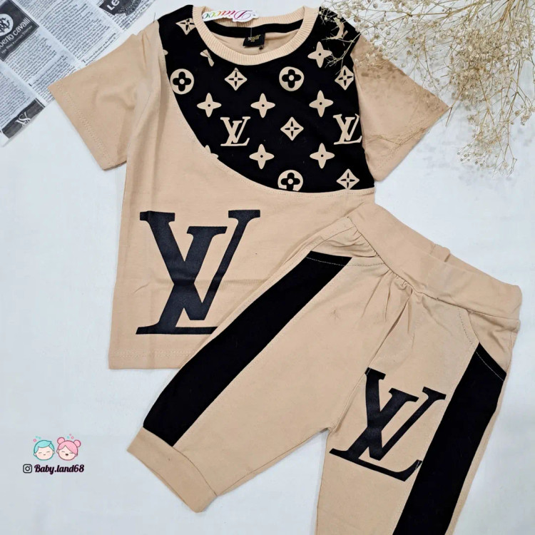 ست تیشرت و شلوارک اسپرت جنس پنبه ۲ تا ۹ سال