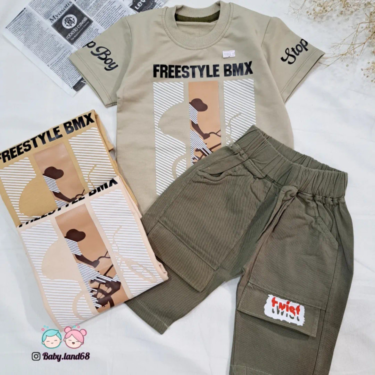 ست تیشرت شلوارک بچگانه پسرانه سایز ۴۵ تا ۵۵