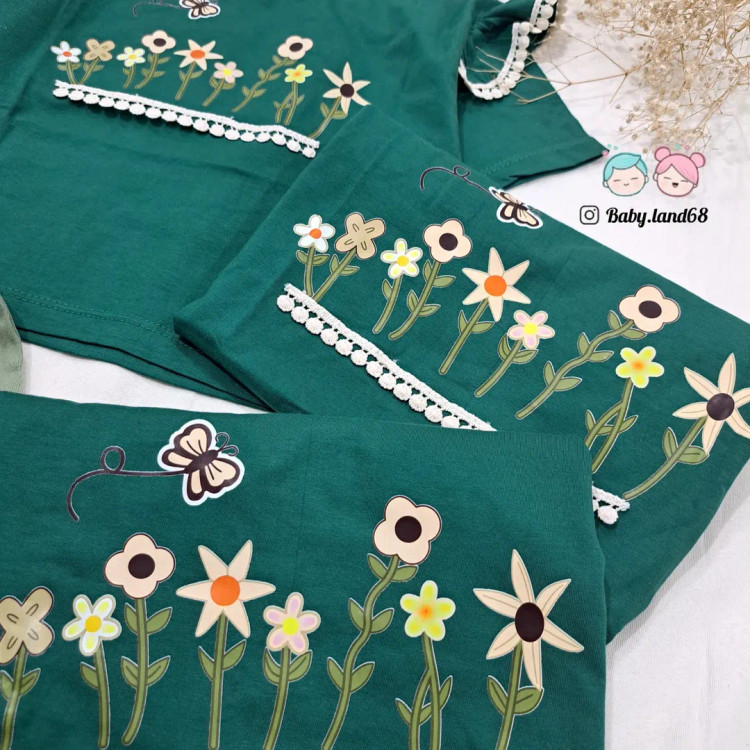 چاپ با کیفیت تیشرت پنبه دخترانه ۱ تا ۱۰ سال