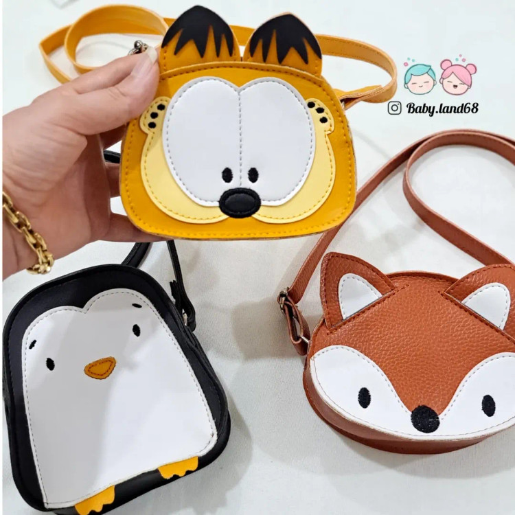 کیف چرم مصنوعی بچگانه طرح گارفیلد