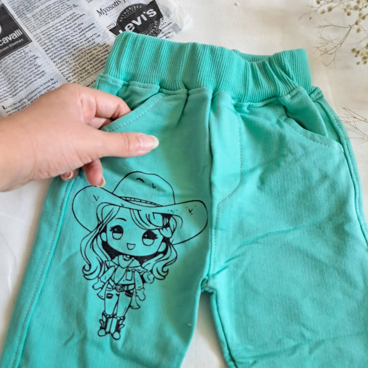 شلوار دورس بچه گانه دخترانه سایز ۳۵ تا ۵۰ مناسب ۱ تا ۸ سال