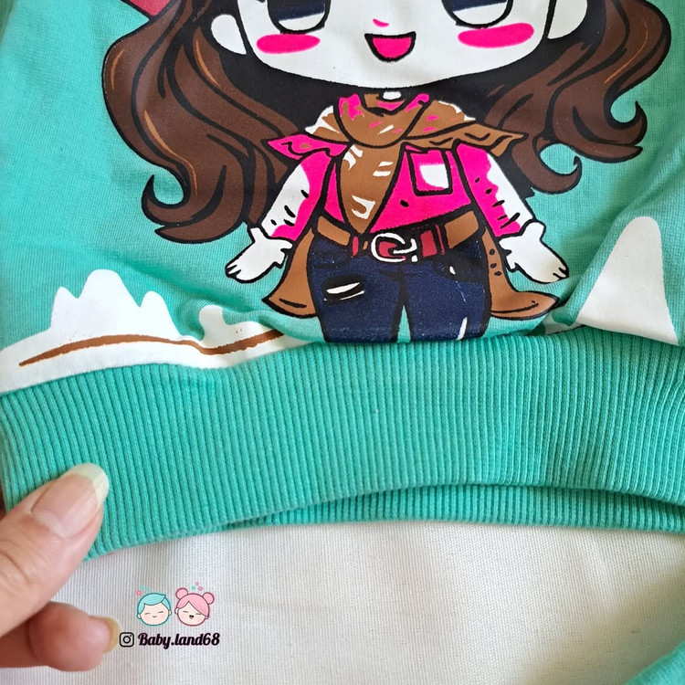 کشبافت بلوز دورس بچگانه گرم بالا