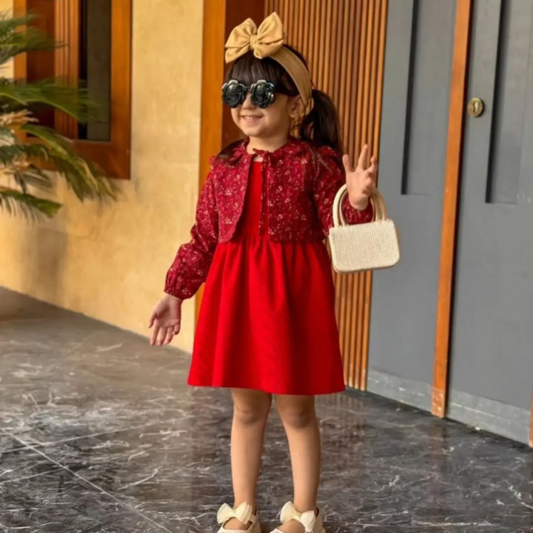 تنخور شیک کت و سارافون کبریتی بچگانه یلدایی