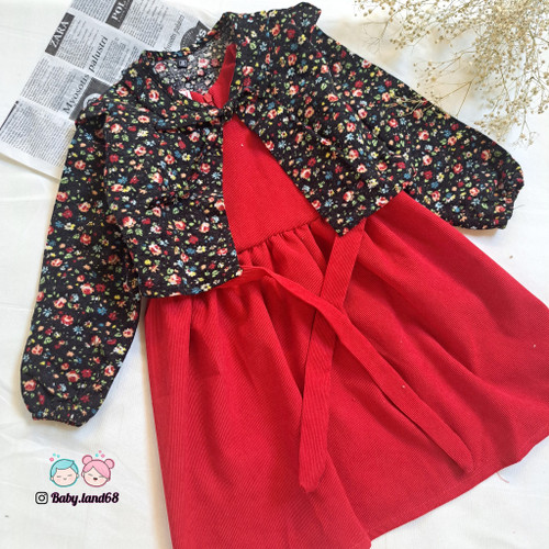 کت و سارافون بچگانه دخترانه یلدایی سایز S و Xl مناسب ۲ تا ۱۱ سال جنس مخمل کبریتی