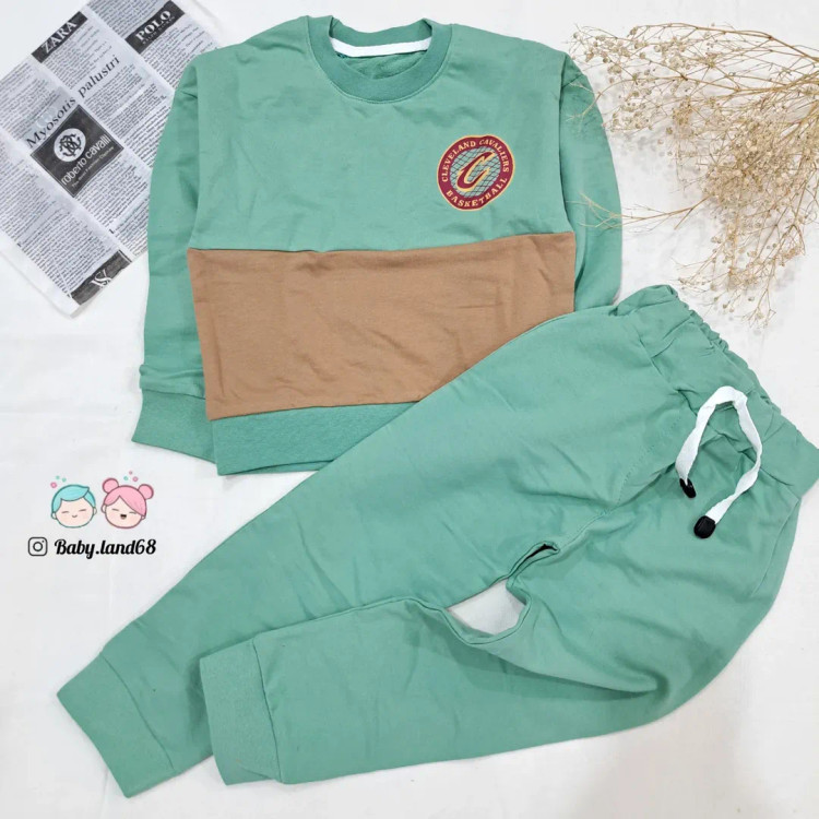 ست بلوز و شلوار رینگی ساده پسرانه ۲ تا ۹ سال