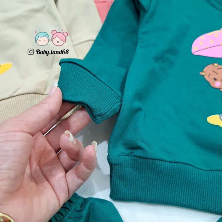 کشبافت مچ آستین بلوز دورس بچگانه ۶ ماه تا ۵ سال سایز ۳۵ تا ۴۵