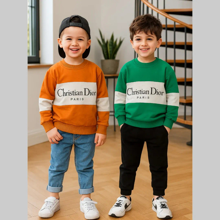 تنخور شیک بلوز دورس پنبه پسرانه ۲ تا ۹ سال مدل رینگی