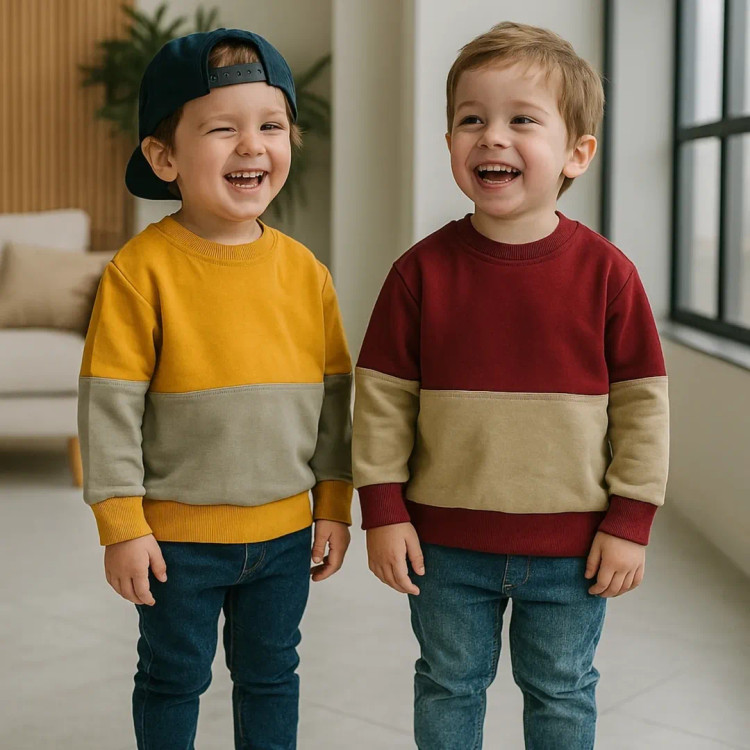 تنخور شیک بلوز تک دورس بچه گانه پسرانه ۱ تا ۹ سال سایز ۳۵ تا ۵۵