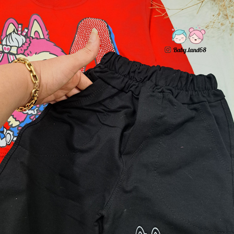 جیب شلوار بگ دورس پنبه دخترانه سایز ۴۰ و ۴۵