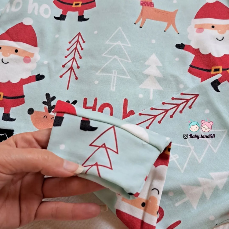 ست بلوز شلوار راحتی بچگانه ۵ تا ۱۲ سال طرح بابانوئل