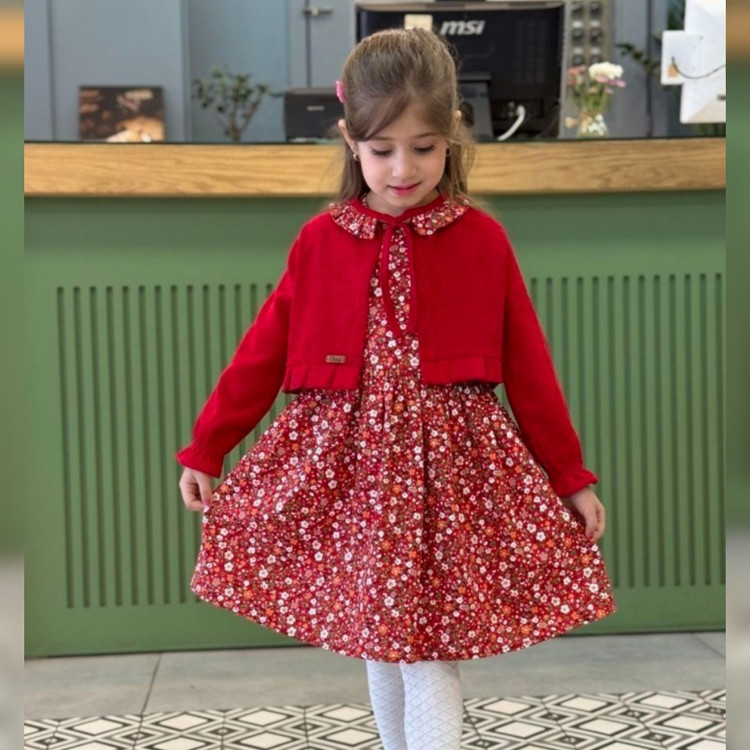 تنخور شیک کت و سارافون یلدایی دخترانه مناسب ۲ تا ۸ الی ۱۰ سال