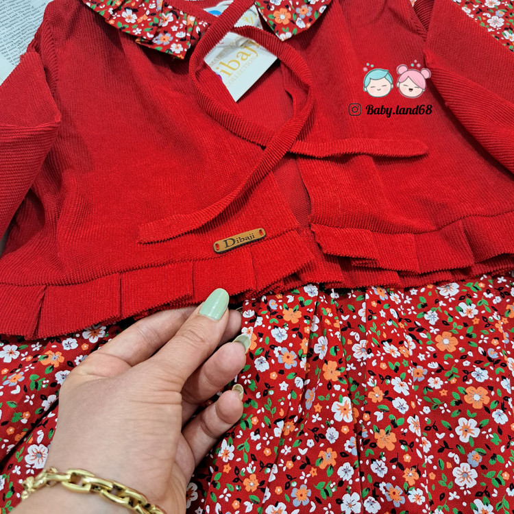 چین تمیز کت یلدایی قرمز بچگانه مناسب ۲ تا ۱۰ سال