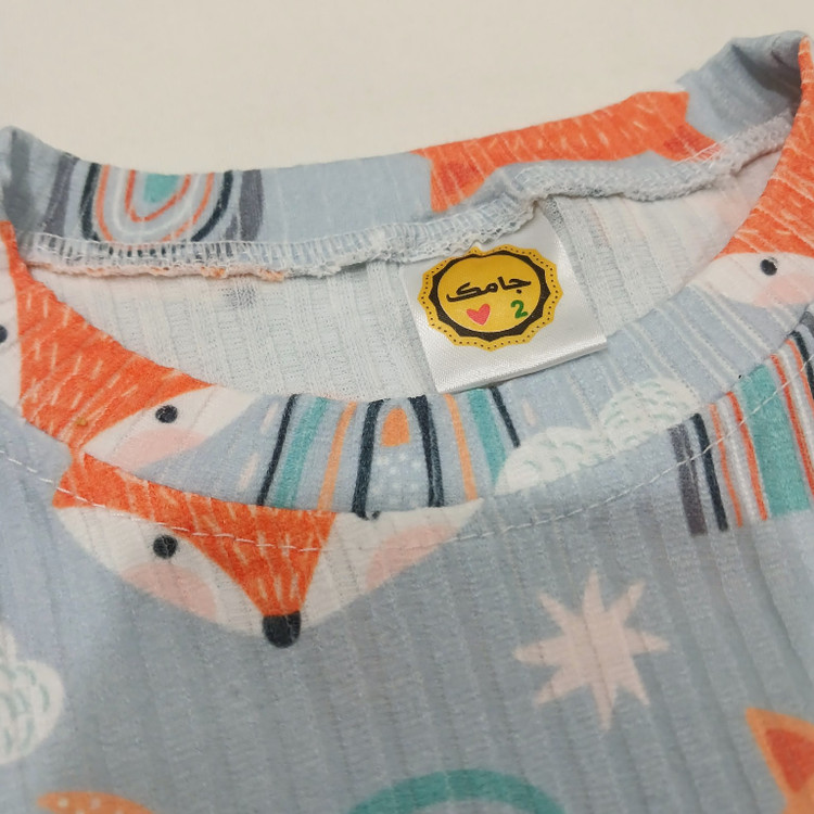 یقه بلوز راحتی بچگانه پسرانه ۲ تا ۹ سال جنس نخ پنبه ریلی