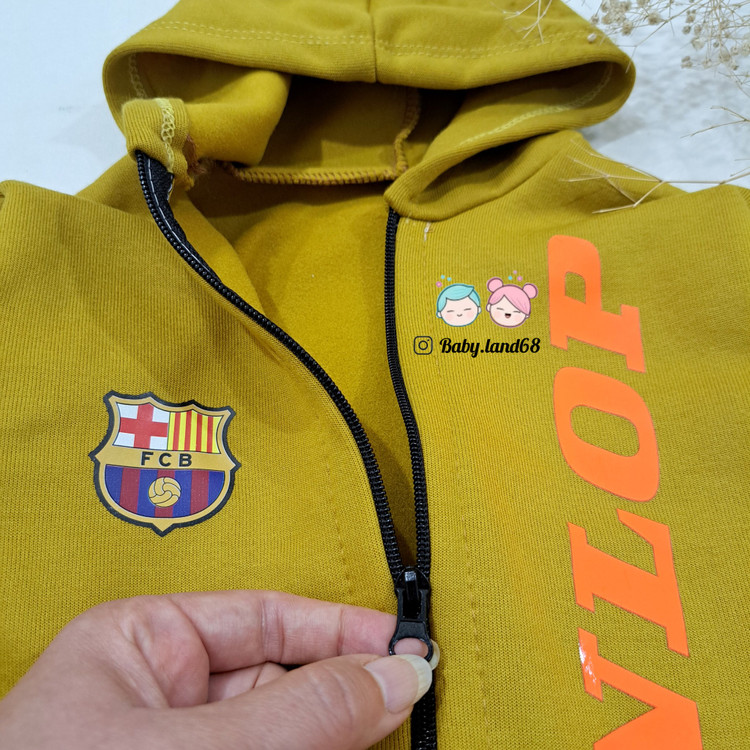 زیپ با کیفیت سویشرت بچگانه پسرانه داخل کرک