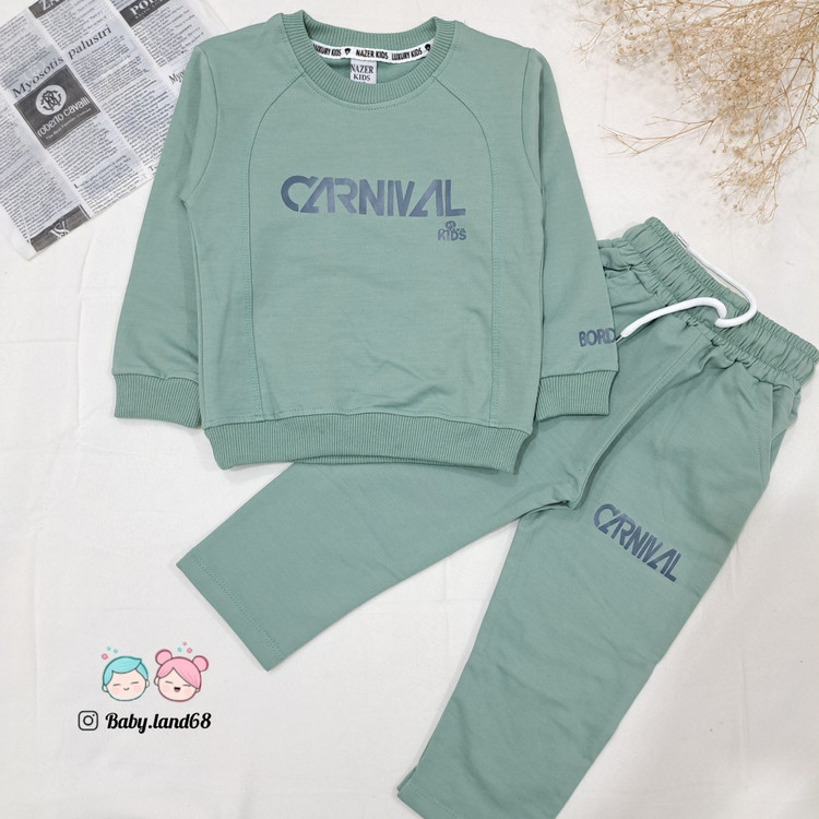 ست بلوز و شلوار نیم بگ بچه گانه پسرانه سایز ۴۰ و ۴۵ مناسب ۲ تا ۵ سال جنس دورس پنبه