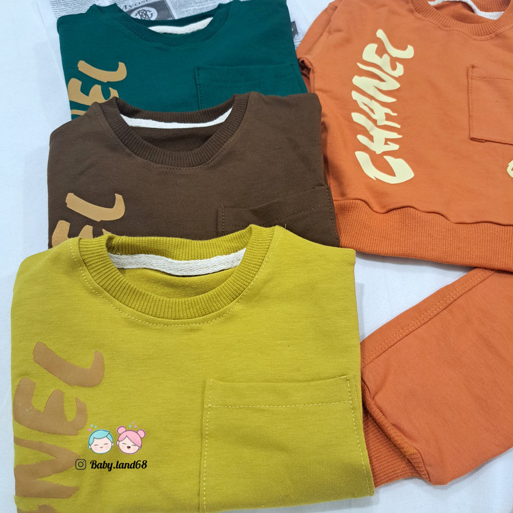 رنگبندی ست لباس بچه گانه دورس پنبه مناسب پسر ۱ تا ۵ سال