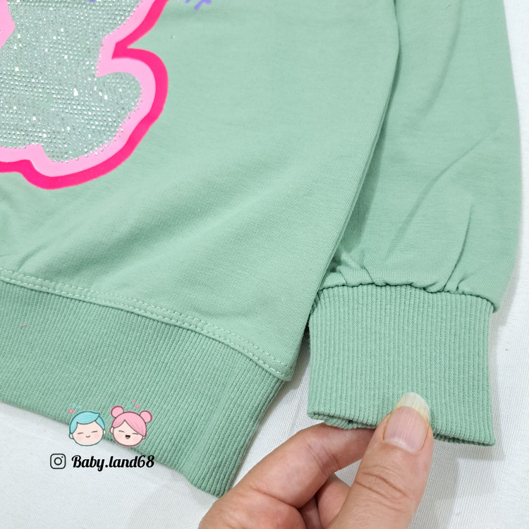 کشبافت بلوز دورس پنبه دخترانه نگین دار سایز ۵۰ و ۵۵