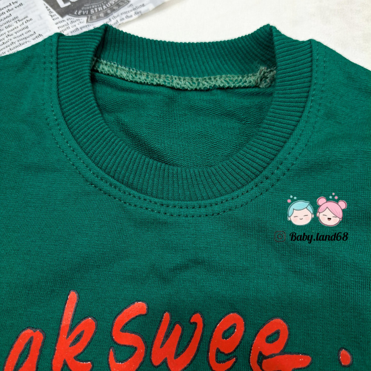 دوخت تمیز دور یقه بلوز دورس پنبه پسرانه سایز ۳۵ تا ۴۵