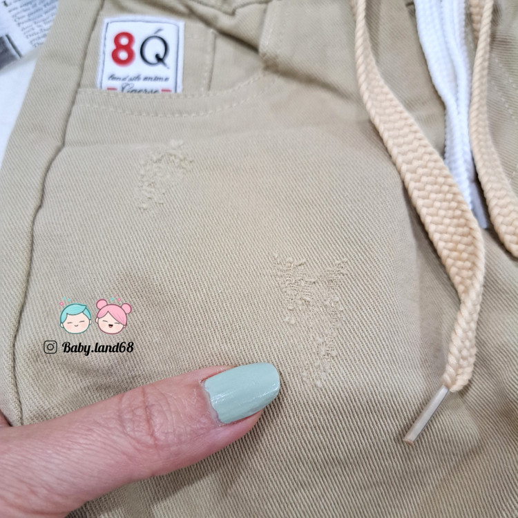 زاپ شلوار کتان بچه گانه دخترانه و پسرانه ۶ ماه تا ۴ سال