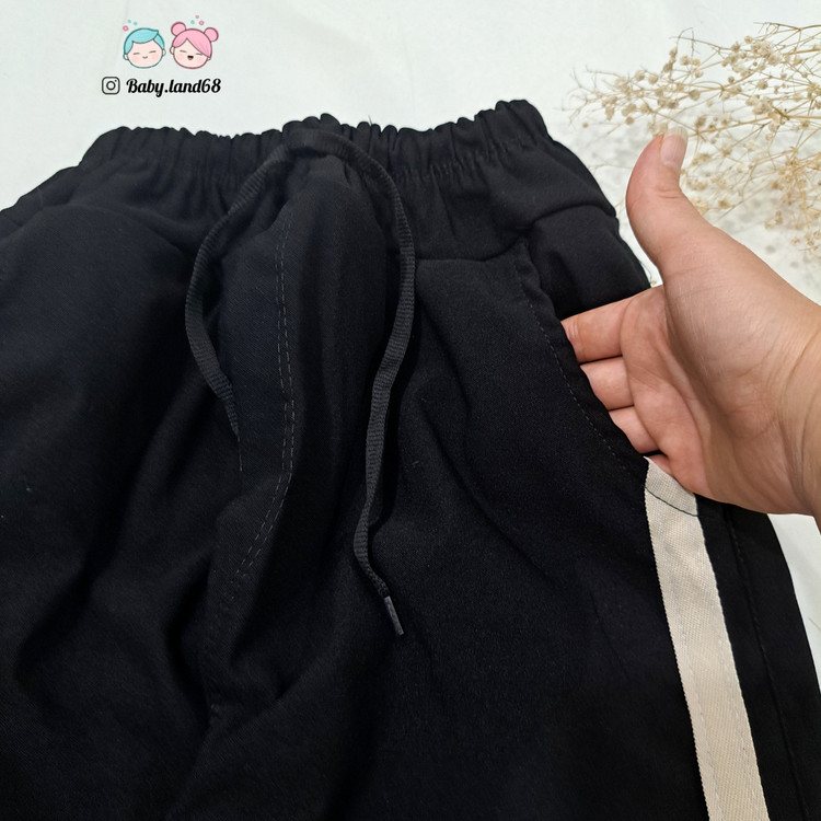 جیب شلوار اسپرت بچگانه ۱۰ تا ۱۵ سال کتان کشی مچ کشی