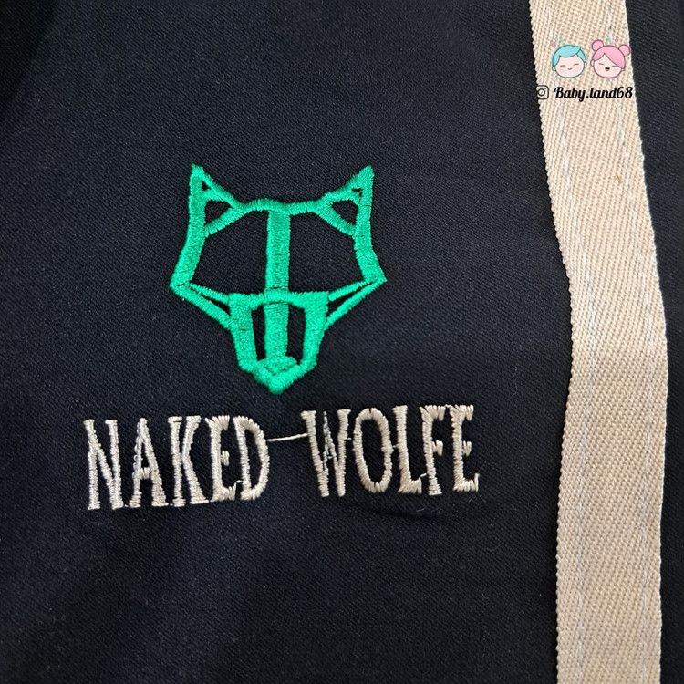 طرح گلدوزی شده روی شلوار کتان کشی بچگانه ۱۰ تا ۱۵ سال