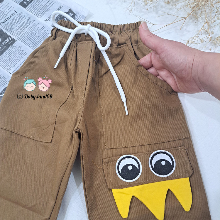 جیب شلوار جاگر کتان بچگانه پسرانه سایز ۳۵ تا ۵۰ مناسب ۱ تا ۷ سال