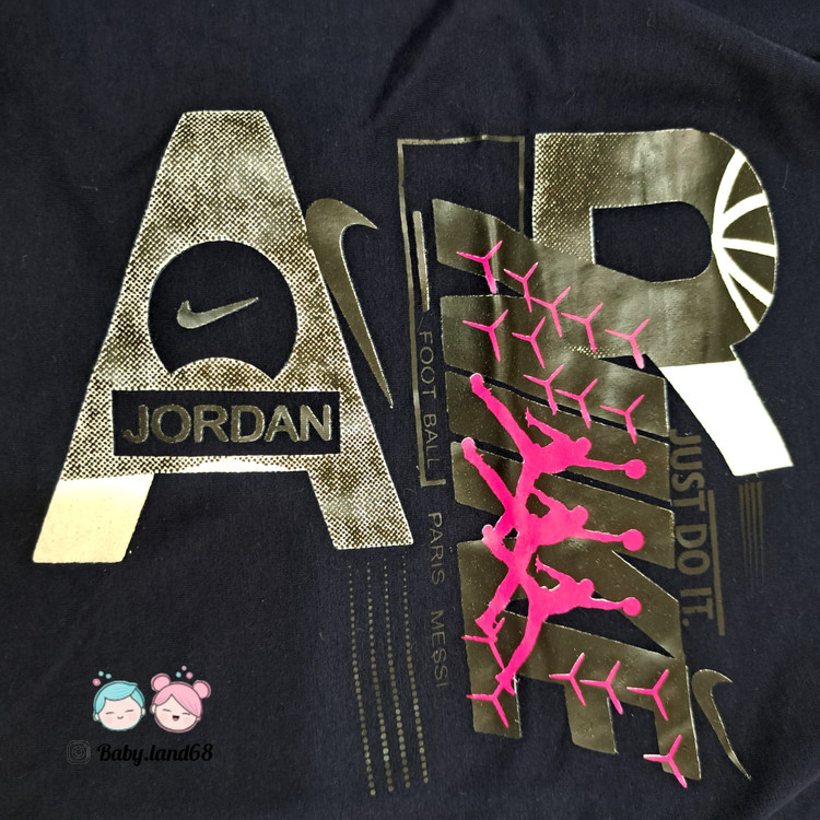 طرح جردن روی تیشرت پسرانه ۴ تا ۹ سال سایز ۴۵ تا ۵۵