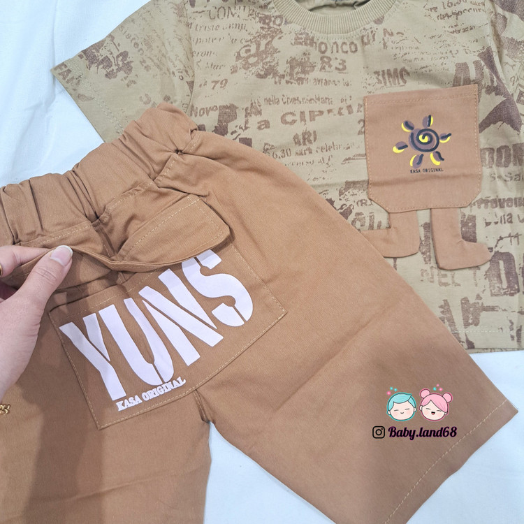جیب پشت شلوارک کتان بچگانه پسرانه و دخترانه ۱ تا ۵ سال سایز ۳۵ تا ۴۵