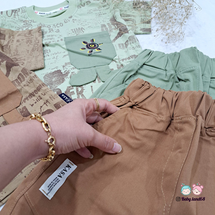 جیب شلوارک کتان بچگانه اسپرت سایز ۱ تا ۵ سال