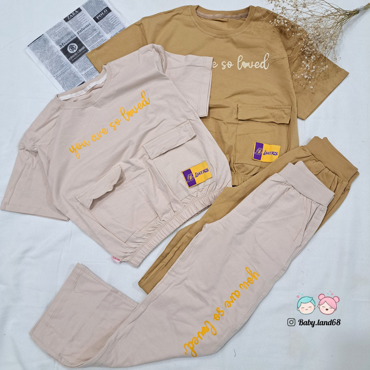 ست کراپ و شلوار دخترانه سایز ۶۰ و ۶۵ مناسب ۱۰ تا ۱۲ سال جنس پنبه در دو رنگ جذاب