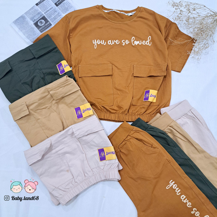 ست کراپ و شلوار دخترانه سایز ۶۰ و ۶۵ مناسب ۱۰ تا ۱۲ سال جنس پنبه در ۴ رنگ جذاب