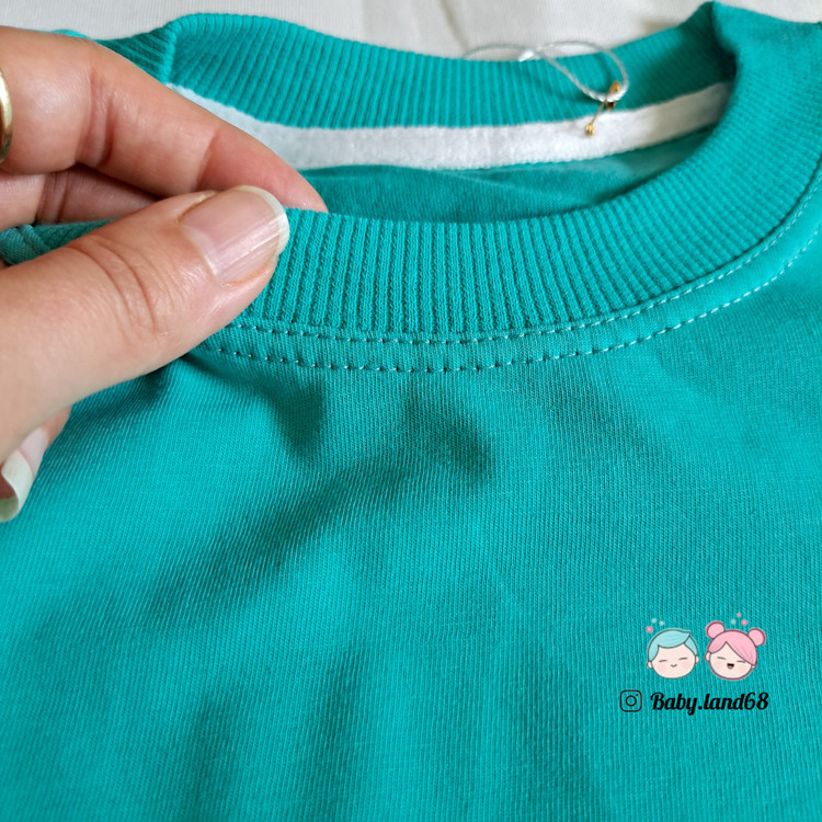 دوخت تمیز دور یقه تیشرت بچگانه پسرانه سایز ۵۰ تا ۶۵ مناسب ۷ تا ۱۲ سال