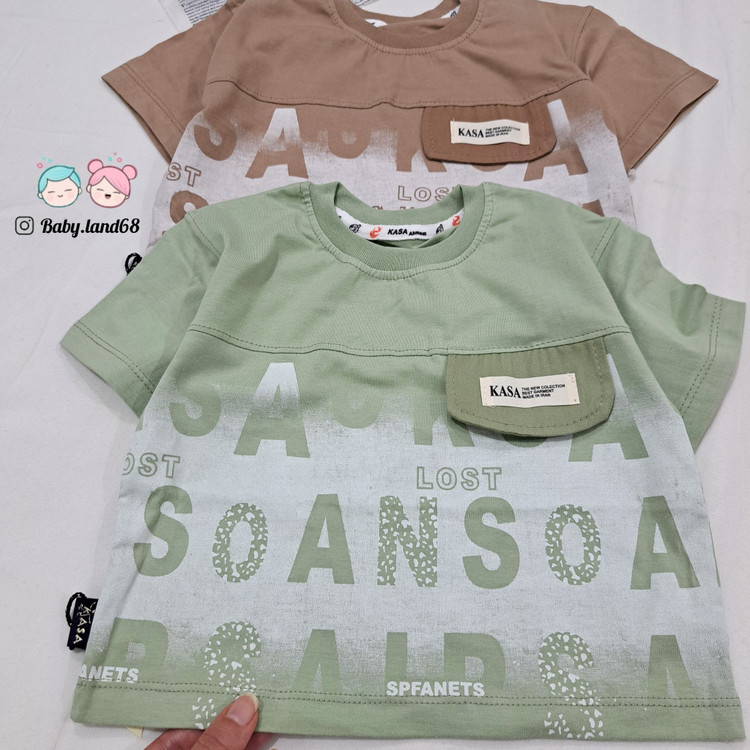 تیشرت پنبه بچگانه طرح حروف مناسب پسر و دختر ۱ تا ۷ سال