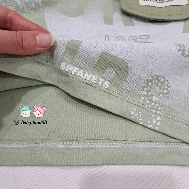 دوخت تمیز داخل تیشرت پنبه بچگانه اسپرت ۱ تا ۷ سال قواره لش