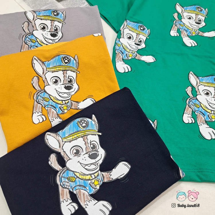 رنگبندی تیشرت پنبه بچگانه پسرانه سایز ۵۰ و ۵۵