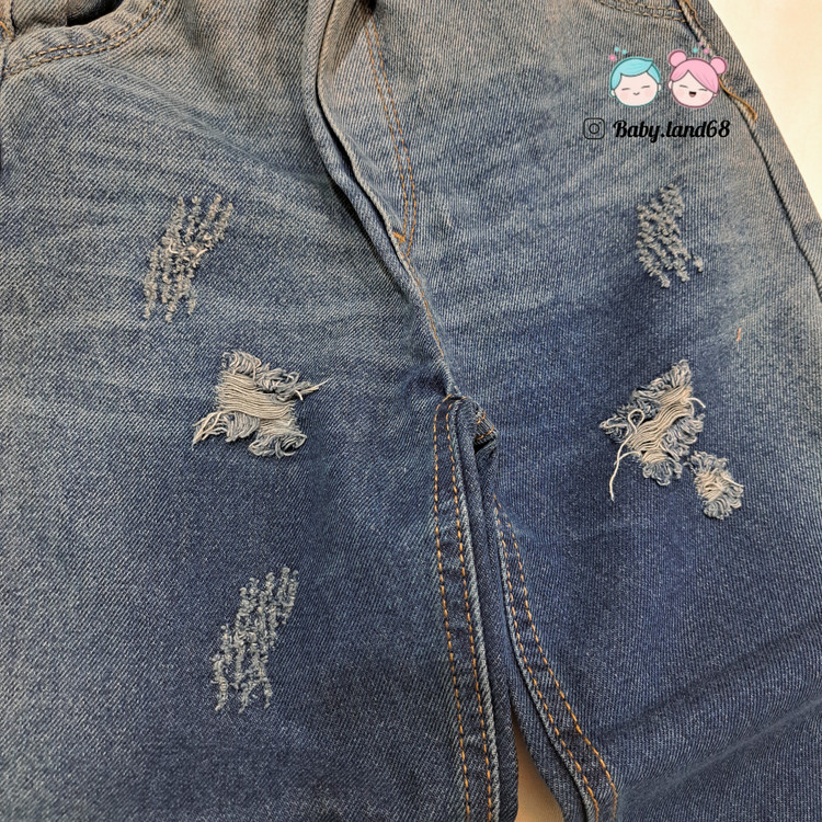 زاپ شلوار بگ جین اسپرت بچگانه و نوجوان