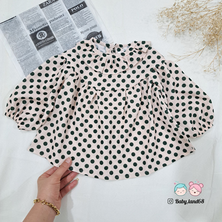 مدل شومیز چین دار بچگانه دخترانه ۱ تا ۸ سال جنس آیوا درجه یک