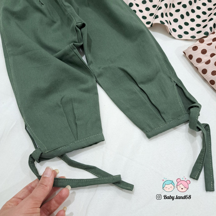 شلوار کتان دخترانه ۳۳۰ گرم ۱ تا ۸ سال قواره آزاد