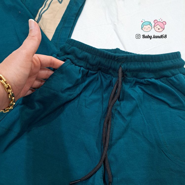 جیب شلوارک بچگانه اسپرت خواهر و برادری سایز ۴۵ تا ۶۰ مناسب ۴ تا ۱۳ سال