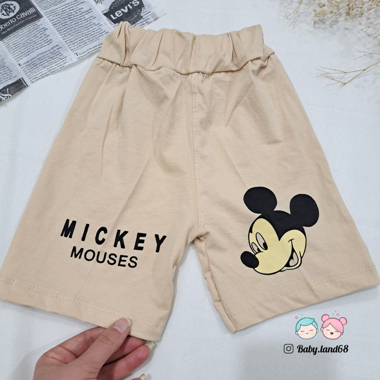شلوارک بچگانه پنبه ای اسپرت ۲ تا ۹ سال سایز ۴۰ تا ۵۵ طرح میکی
