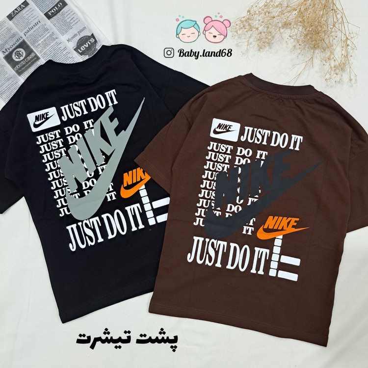 پشت تیشرت بچگانه پسرانه سایز ۵۰ تا ۶۵ مناسب ۶ تا ۱۳ سال جنس پنبه درجه یک