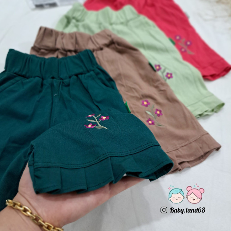 چین پایین شلوارک دخترانه ۱ تا ۷ سال سایز ۳۵ تا ۵۰ جنس پنبه
